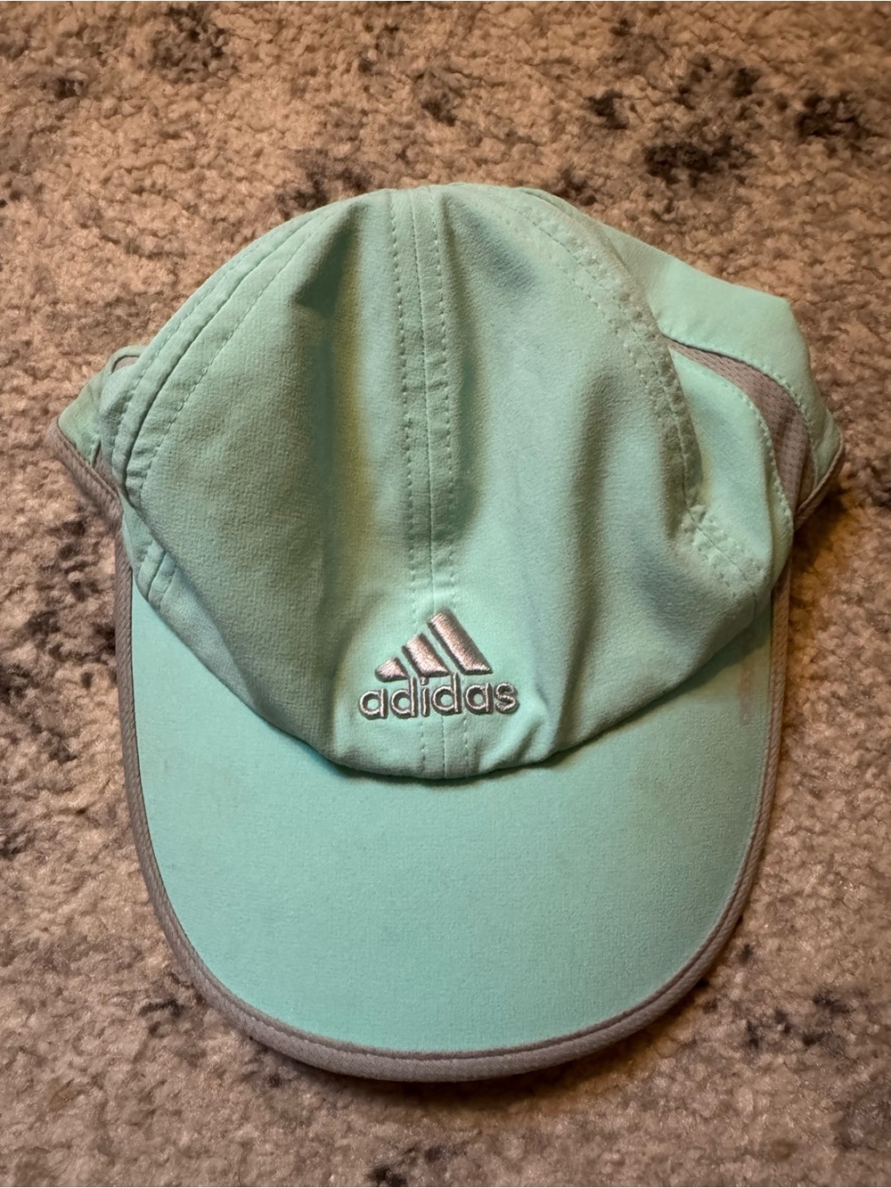 adidas Mint Green Adizero Cap with Grey Trim